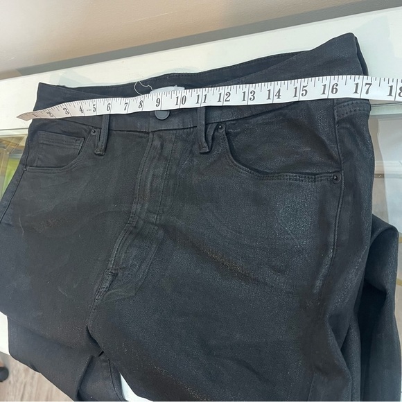 Good American Women's Size 16 Black Good Legs Coated Skinny Jean High Rise 28" - Picture 7 of 11